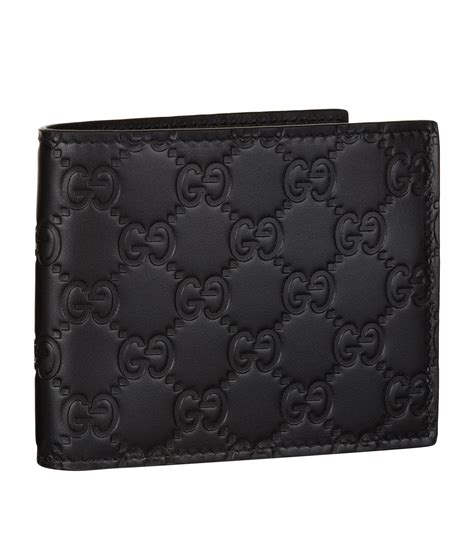 gucci embossed bi-fold wallet|Gucci wallet bifold men authentic.